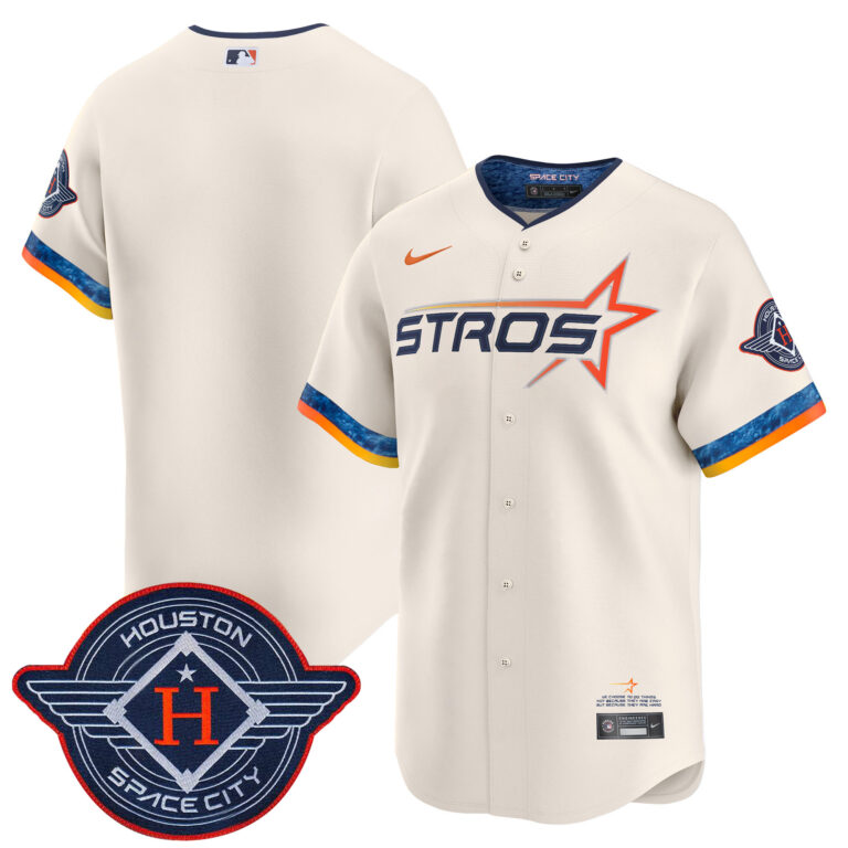 Men Houston Astros cream blank 2025 City Connect Vapor Limited Stitched Jersey->houston astros->MLB Jersey